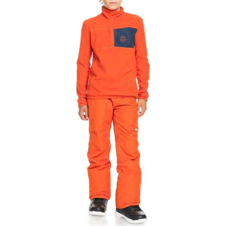 Quiksilver Aker Half Zip Fleece - Boys' Pureed Pumpkin