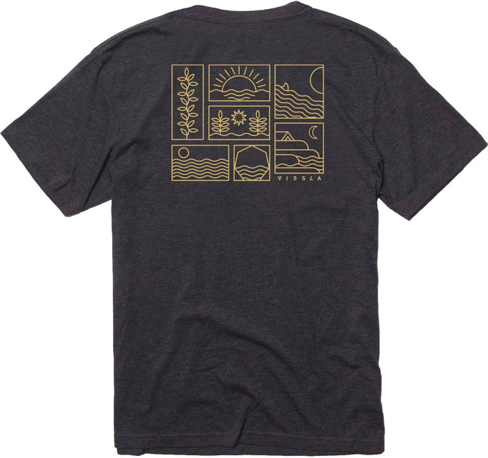 Vissla Off The Grid T-Shirt - Men's Black Heather
