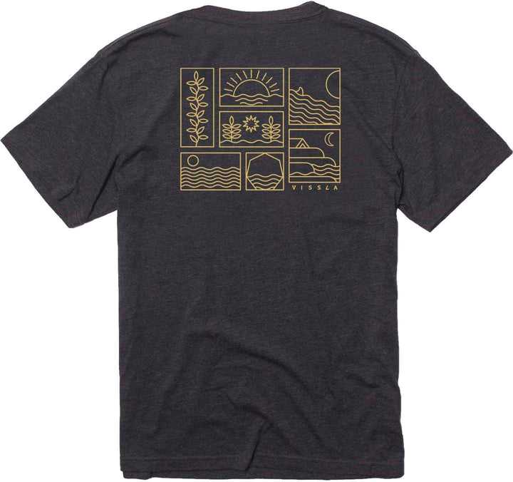 Vissla Off The Grid T-Shirt - Men's Black Heather