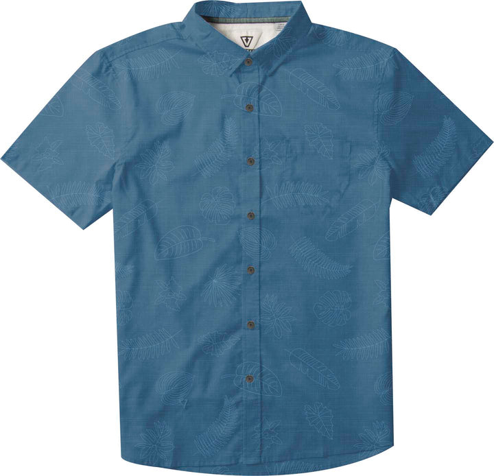 Vissla Tropical Pleasure Eco Short-Sleeve Shirt - Men's Dark Denim