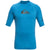 Quiksilver All Time Short Sleeve Rashguard - Boys' Vallarta Blue Heather