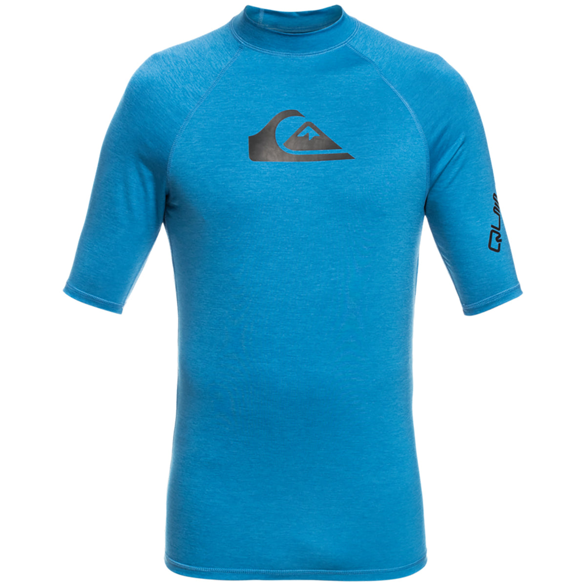 Quiksilver All Time Short Sleeve Rashguard - Boys' Vallarta Blue Heather