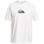 Quiksilver Solid Streak Short Sleeve Rashguard - Boys' White