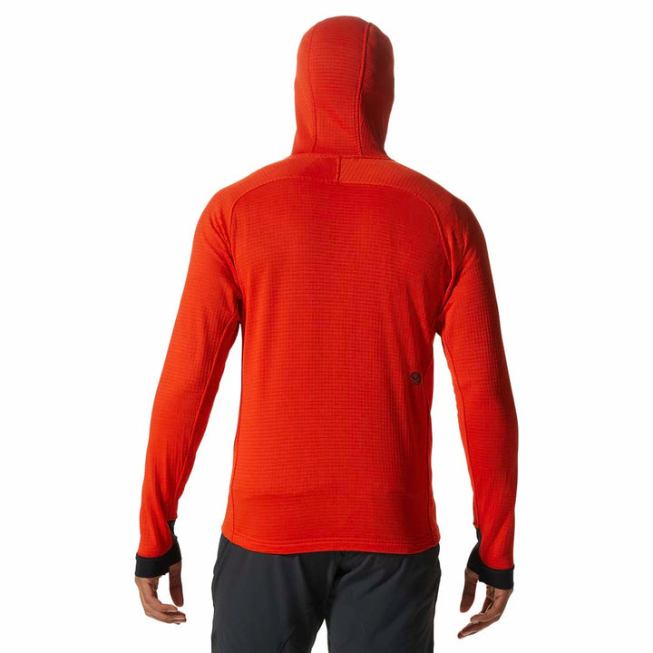 Mountain Hardwear Polartec® Power Grid Full Zip Hoodie - Men's State Orange