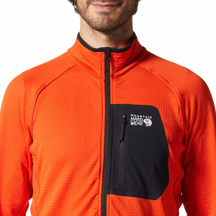 Mountain Hardwear Polartec® Power Grid Half Zip Jacket - Men's State Orange