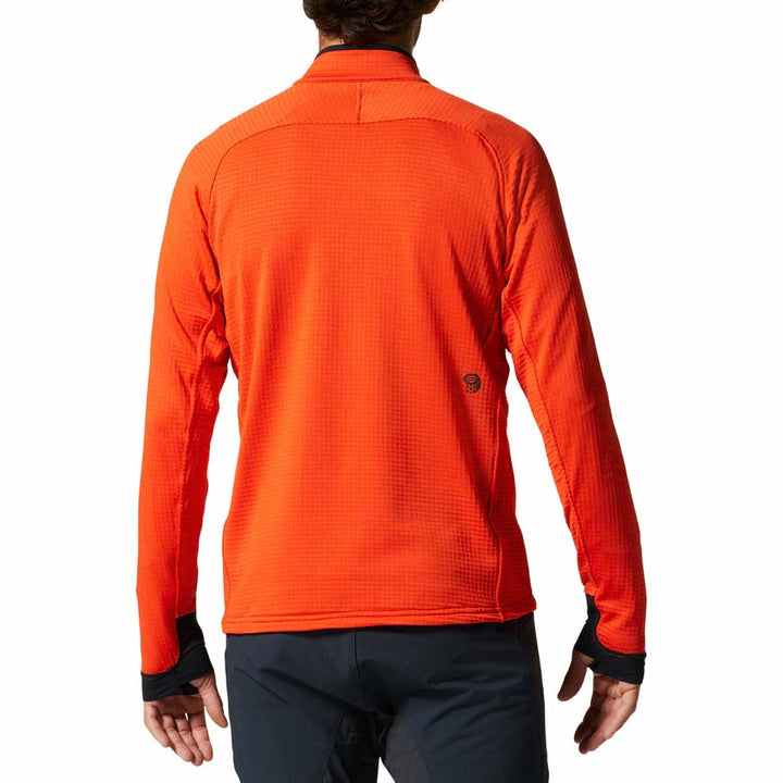 Mountain Hardwear Polartec® Power Grid Half Zip Jacket - Men's State Orange