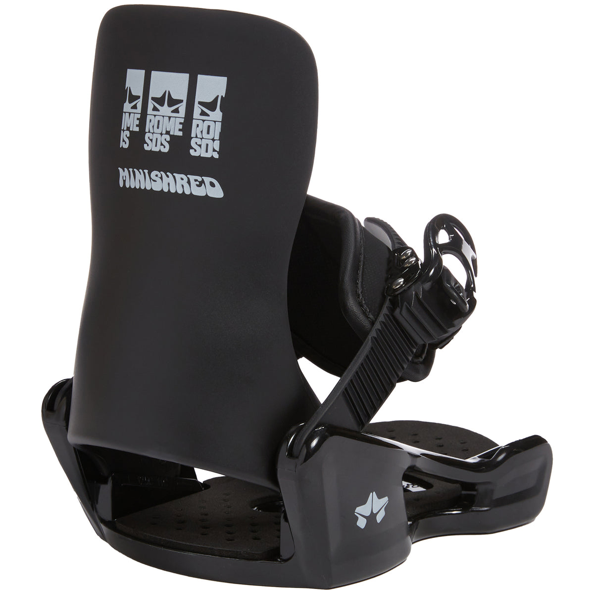 Rome Minishred Snowboard Bindings - Kids Black