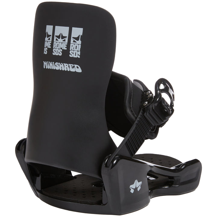 Rome Minishred Snowboard Bindings - Kids Black