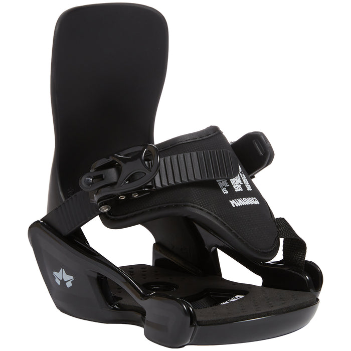 Rome Minishred Snowboard Bindings - Kids Black