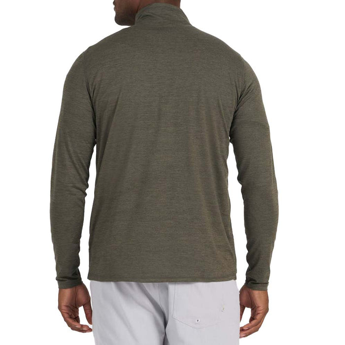 Vuori Ease Performance 1/2 Zip Sweatshirt - Men's Oregano Heather
