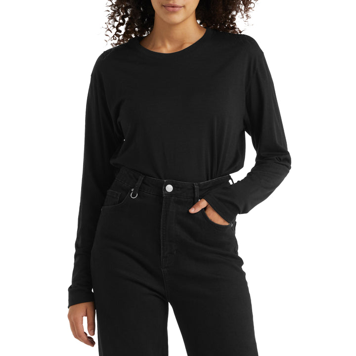Icebreaker Granary Long-Sleeve T-Shirt - Women's Black