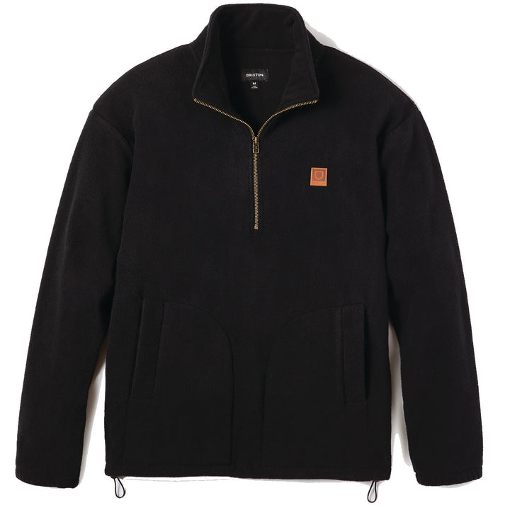 Brixton Beta 1/2 Zip Mock Neck Sweater - Men's Black