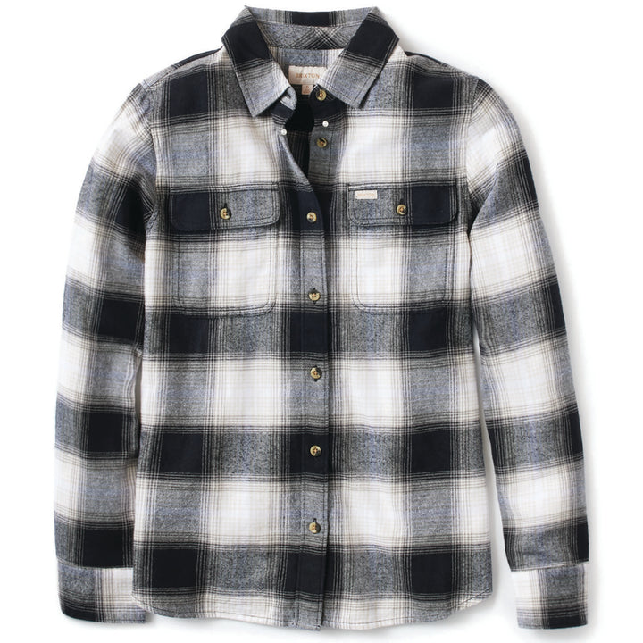 Brixton Bowery STT Long-Sleeve Flannel - Women's Black/White