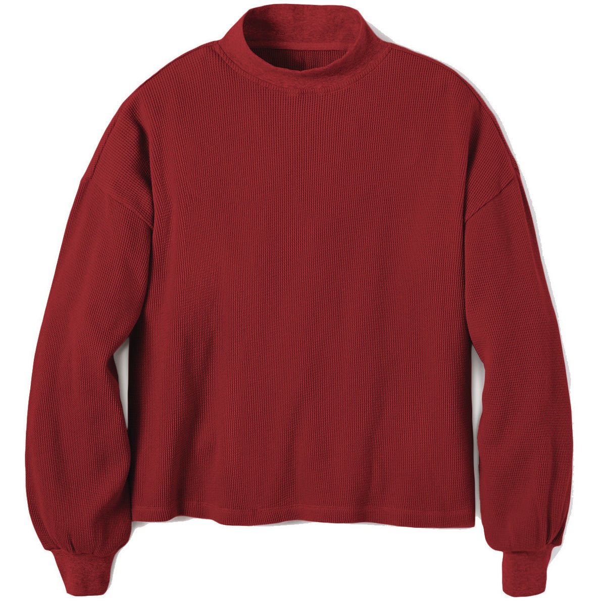 Brixton Grove Mock Neck Long-Sleeve Shirt - Women's Cordovan