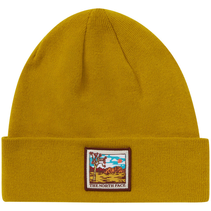 The North Face Embroidered Earthscape Beanie Mineral Gold/Earthscape Patch