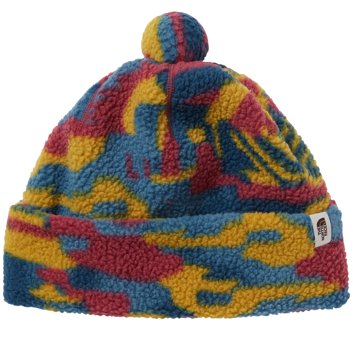 The North Face Cragmont Fleece Beanie Shady Blue Dazzle Camo Print