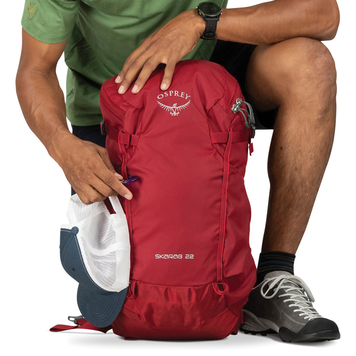 Osprey Skarab 18 Backpack W/ Res Mystic Red