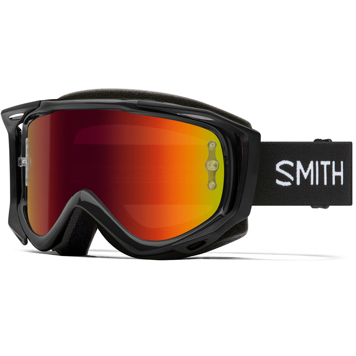 Smith Fuel V.2 Goggles Black/Red Mirror + Clear