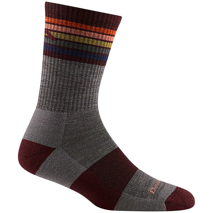 Darn Tough Kelso Micro Crew Lightweight Cushion - Women's Dark Oatmeal