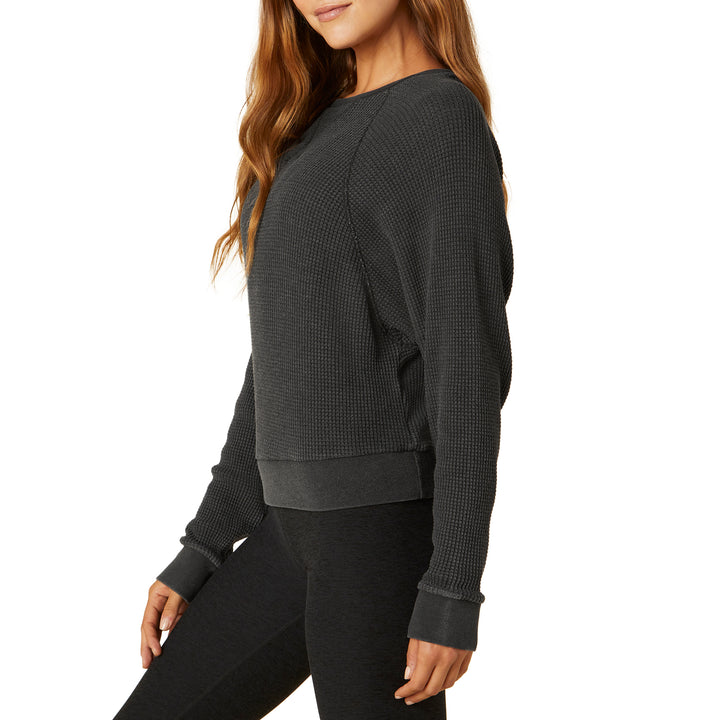 Beyond Yoga With The Band Pullover - Women's Washed Black