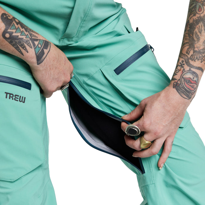 Trew Gear Capow Short Bibs - Women's BC Green