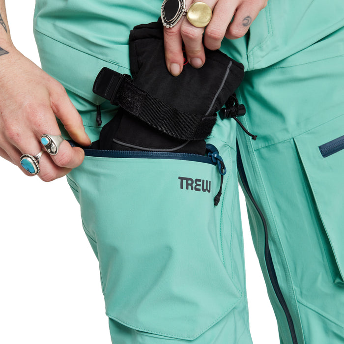 Trew Gear Capow Short Bibs - Women's BC Green