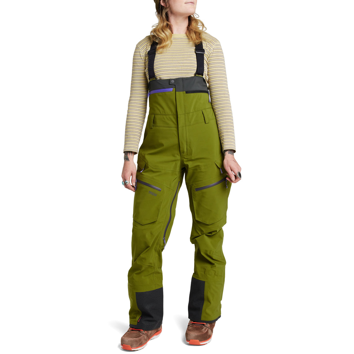 Trew Gear Capow Long Bibs - Women's Moss