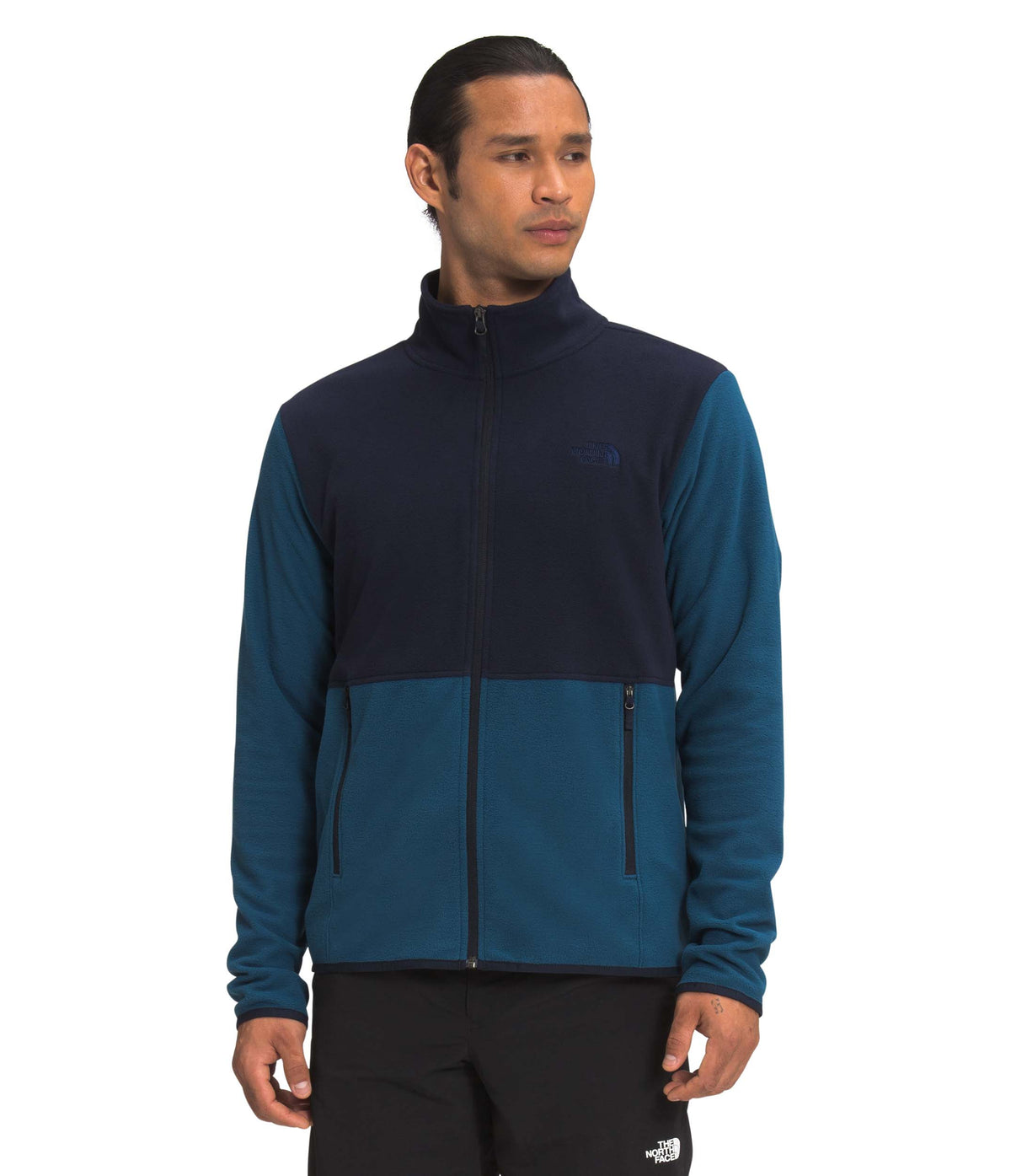 The North Face TKA Glacier Full Zip Jacket - Men's Monterey Blue/Aviator Navy