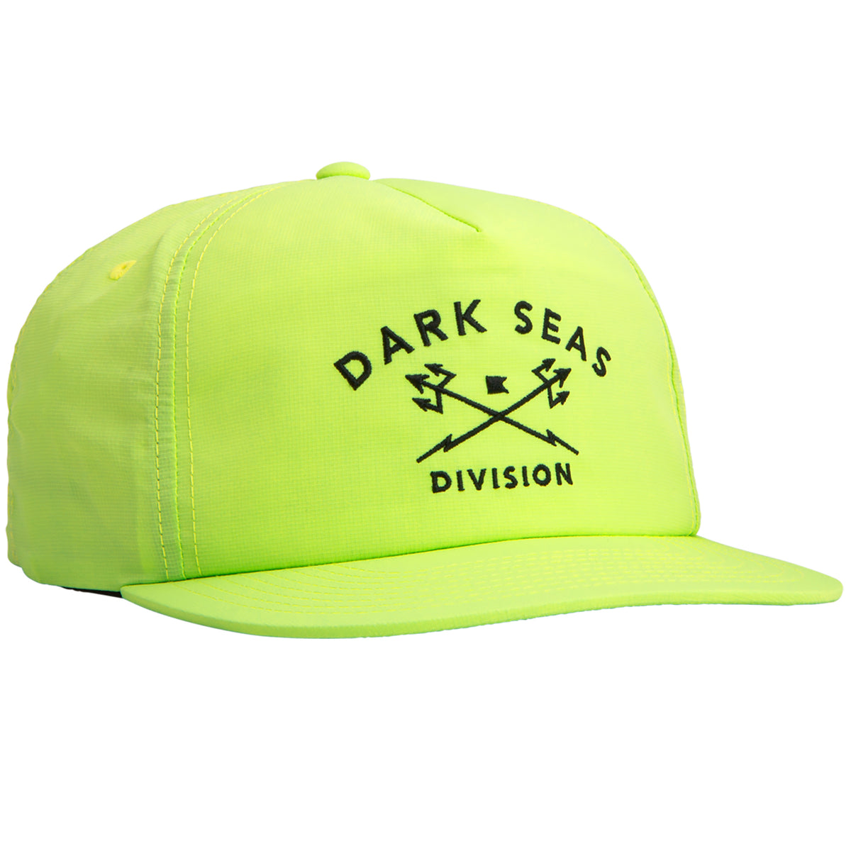 Dark Seas Trident Nylon Hat High Vis Yellow