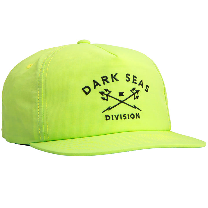 Dark Seas Trident Nylon Hat High Vis Yellow