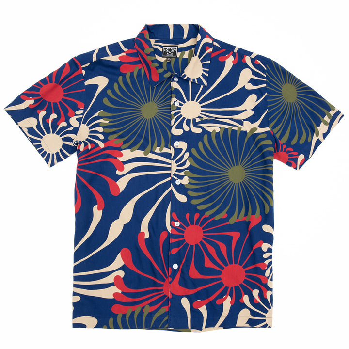 Dark Seas Prankster Short-Sleeve Shirt - Men's Navy