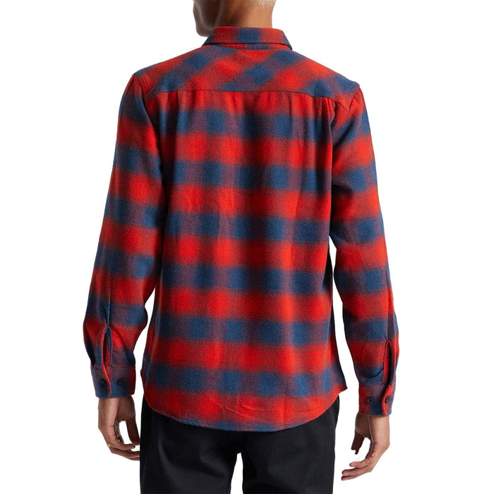 Brixton Bowery Flannel Shirt Aurora Red