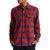 Brixton Bowery Flannel Shirt Aurora Red