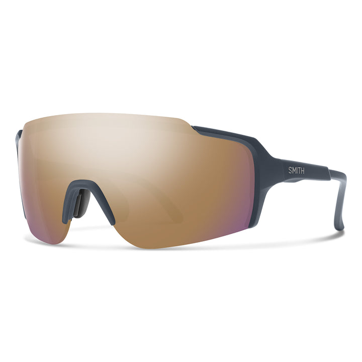 Smith Flywheel Sunglasses Matte French Navy/ChromaPop Rose Gold Mirror