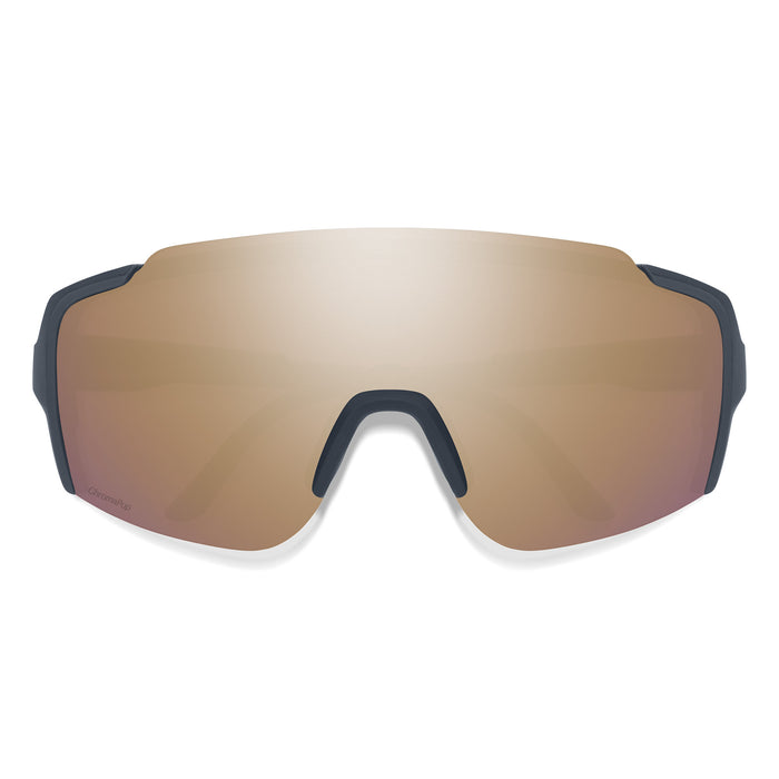 Smith Flywheel Sunglasses Matte French Navy/ChromaPop Rose Gold Mirror