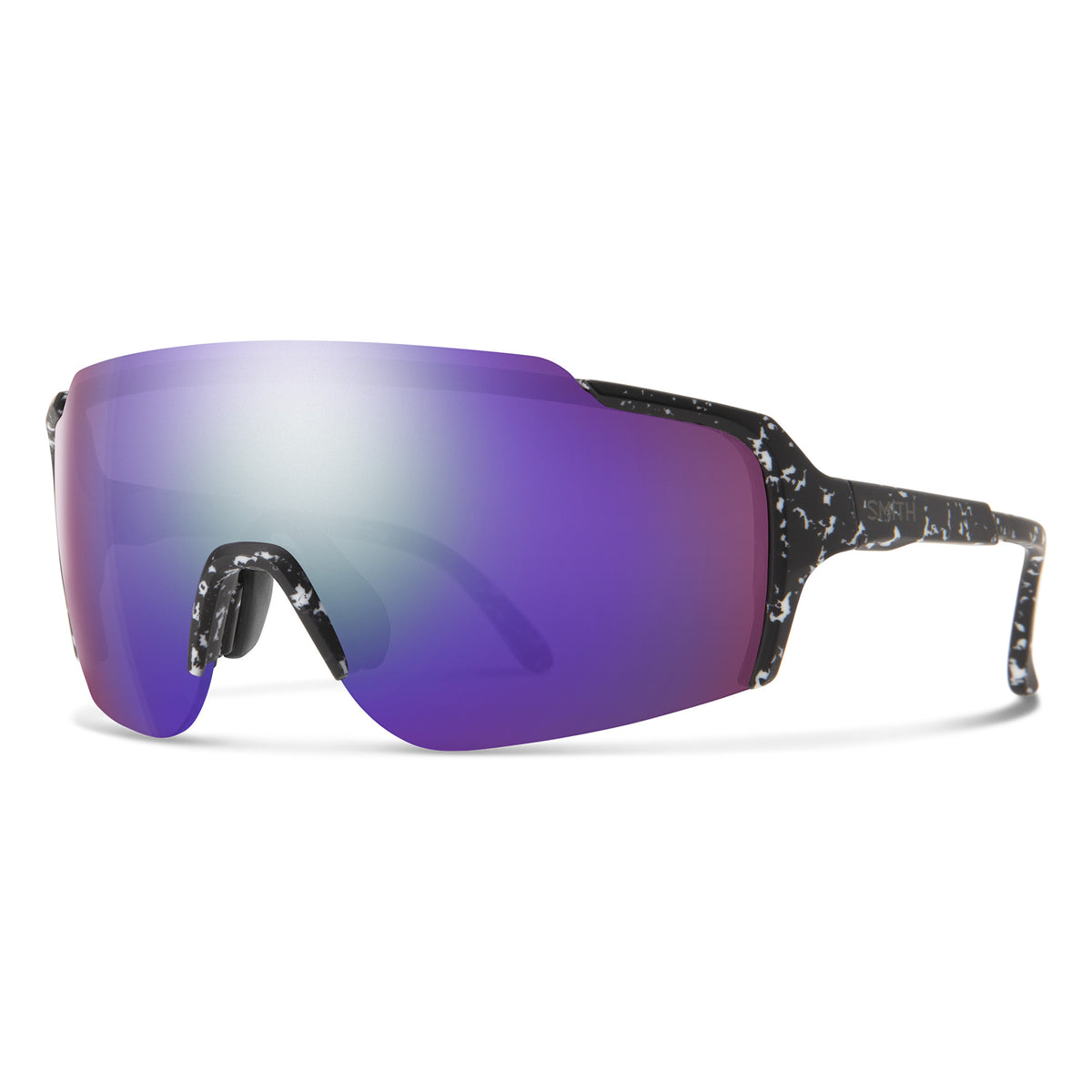Smith Flywheel Sunglasses Matte Black Marble/ChromaPop Violet Mirror