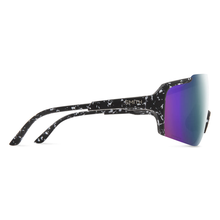 Smith Flywheel Sunglasses Matte Black Marble/ChromaPop Violet Mirror