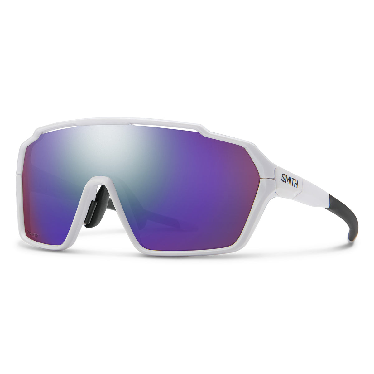 Smith Shift MAG Sunglasses White/ChromaPop Violet Mirror+Clear
