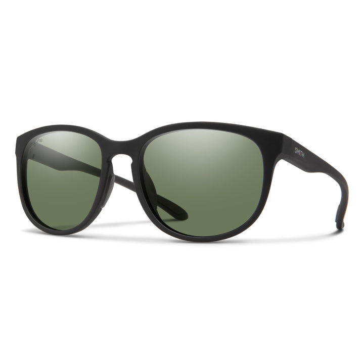 Smith Lake Shasta Sunglasses Matte Black/ChromaPop Polarized Grey Green