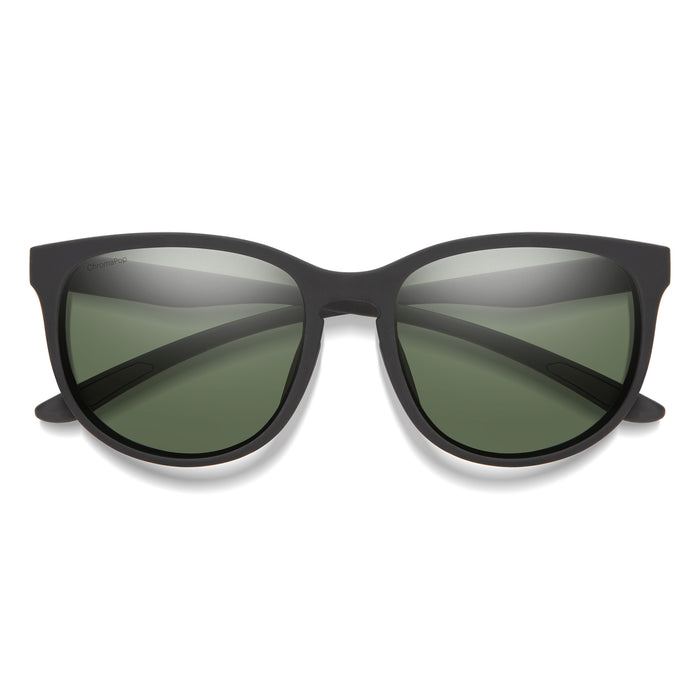Smith Lake Shasta Sunglasses Matte Black/ChromaPop Polarized Grey Green