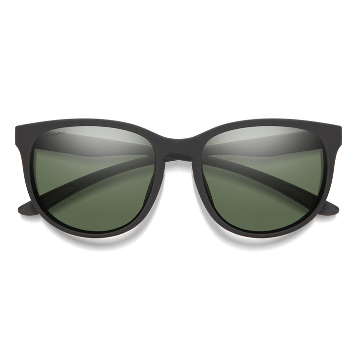 Smith Lake Shasta Sunglasses Matte Black/ChromaPop Polarized Grey Green