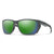 Smith Longfin Sunglasses Matte Black/ChromaPop Polarized Green Mirror