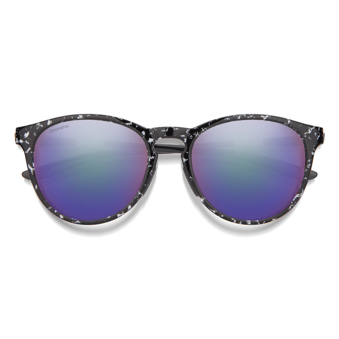 Smith Wander Sunglasses Black Marble/ChromaPop Polarized Violet Mirror