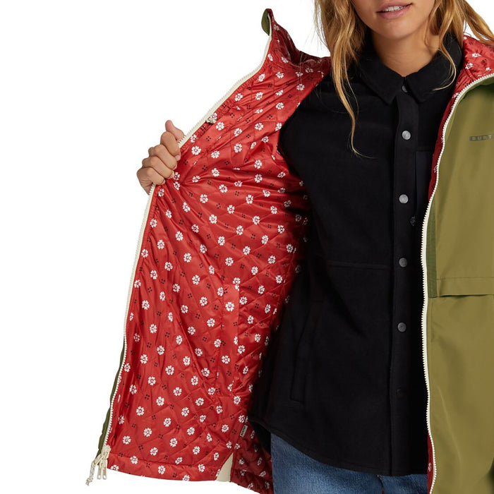 Burton Moondaze Jacket - Women's Martini Olive/Deconstructed Bandana