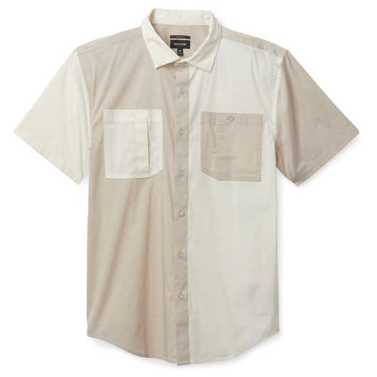 Brixton Charter X Short-Sleeve Shirt - Men's Off White