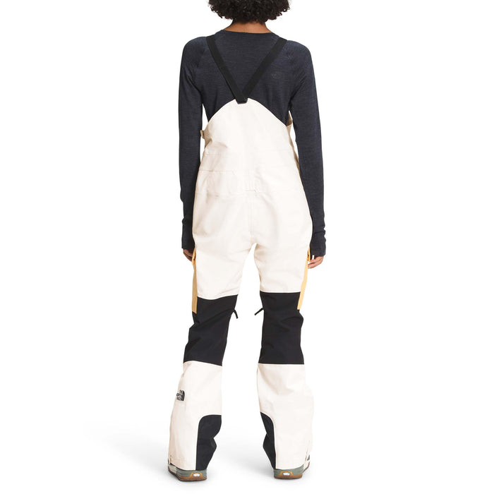 The North Face Dragline Short Bibs - Women's Gardenia White/TNF Black/Chamois Orange