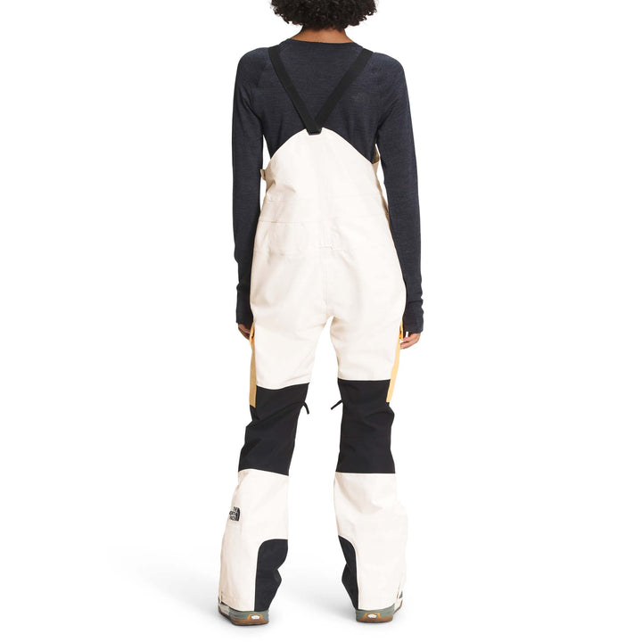 The North Face Dragline Short Bibs - Women's Gardenia White/TNF Black/Chamois Orange