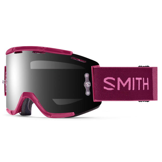 Smith Squad MTB Goggles Merlot/Flamingo/ChromaPop Sun Black + Clear