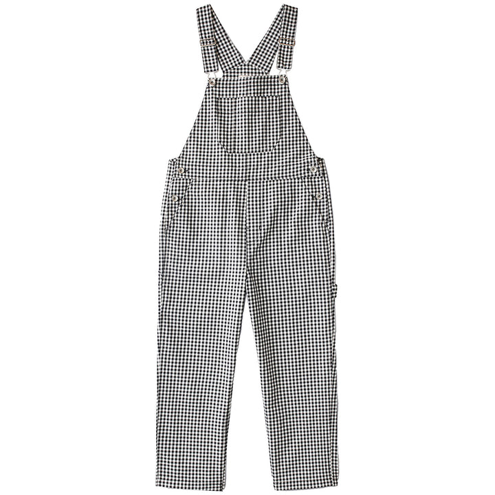 Brixton Christina Crop Overalls - Women's Black Gingham