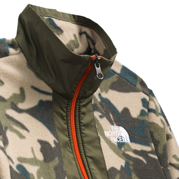 The North Face Printed Glacier 1/4 Zip Sweater - Kids' New Taupe Green Explorer Camo Print